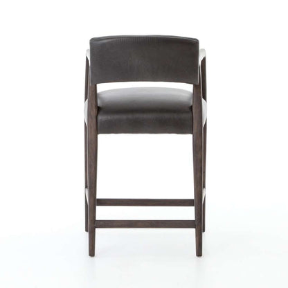 Four Hands - Tyler Stool - Chaps Ebony - Counter - 105587-005 veiw 2