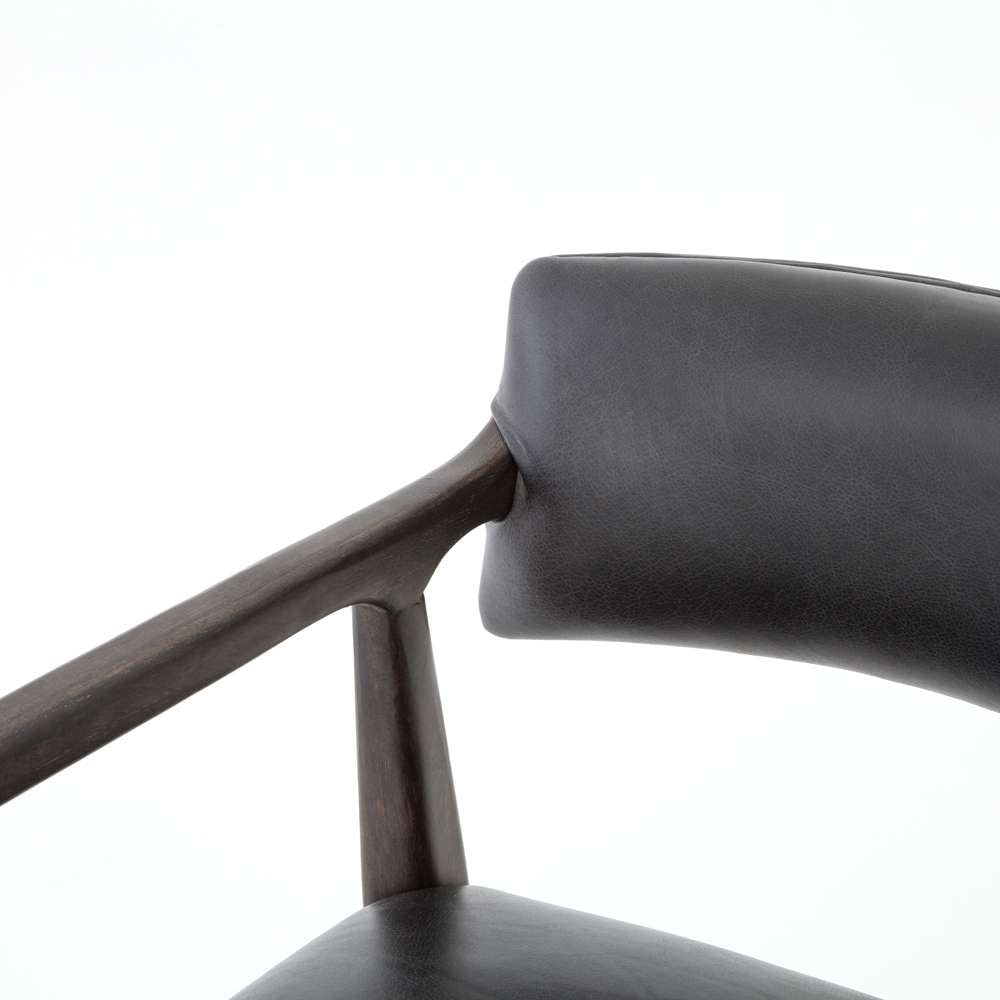 Four Hands - Tyler Stool - Chaps Ebony - Counter - 105587-005 veiw 3