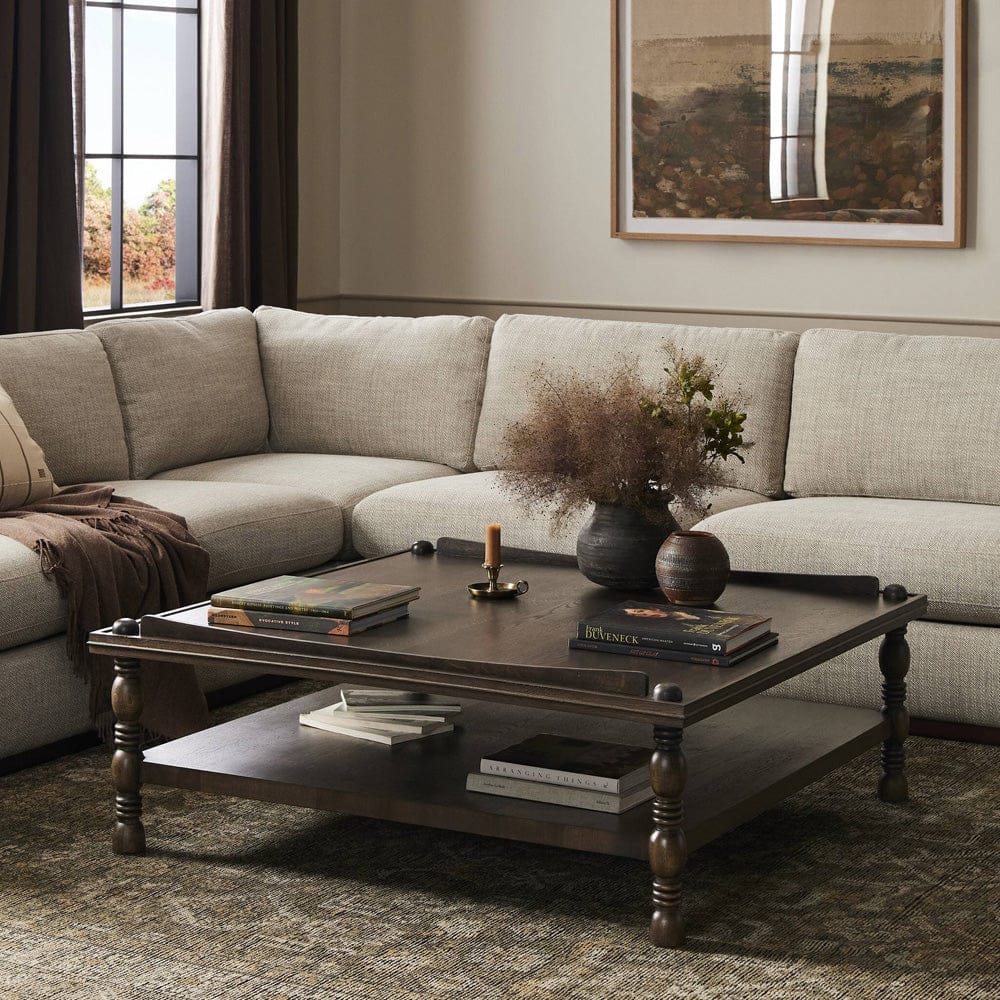 Four Hands - Umair Coffee Table - Espresso Oak Veneer - 246659-001 view 4