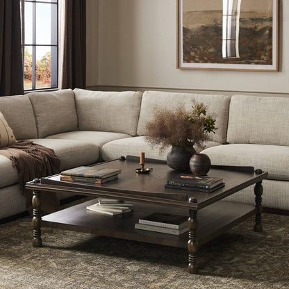 Four Hands - Umair Coffee Table - Espresso Oak Veneer - 246659-001 view 4