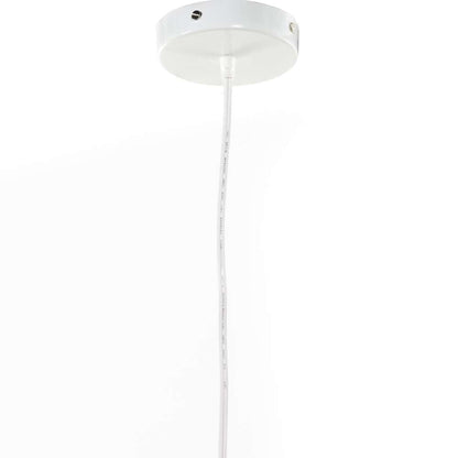 Four Hands - Umar Pendant Short Fringe - Natural Palm Leaf - White Iron - 231162-001 veiw 3
