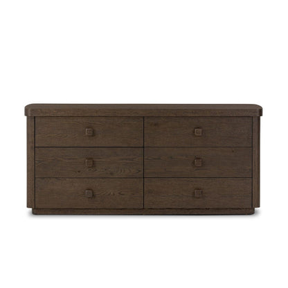 Four Hands - Valen 6 Drawer Dresser - Rustic Brown Oak Veneer - 244511-002 view 1