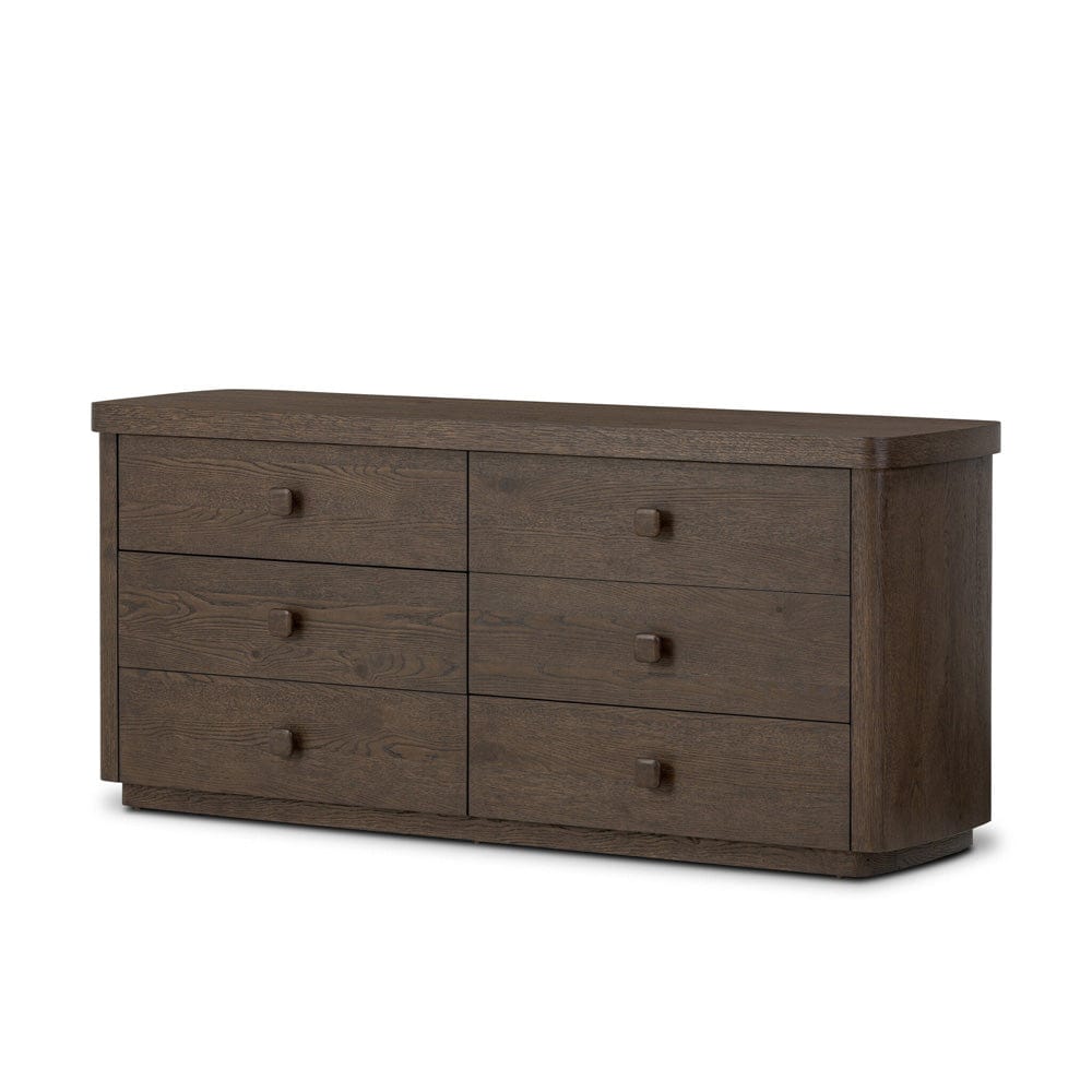 Four Hands - Valen 6 Drawer Dresser - Rustic Brown Oak Veneer - 244511-002 view 2