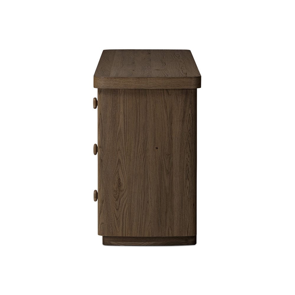 Four Hands - Valen 6 Drawer Dresser - Rustic Brown Oak Veneer - 244511-002 view 3