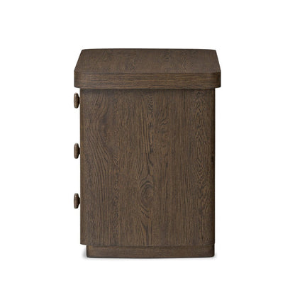Four Hands - Valen Nightstand - Rustic Brown Oak Veneer - 244509-002 view 3