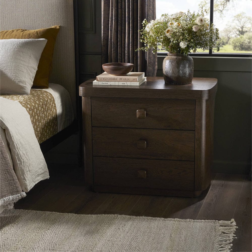Four Hands - Valen Nightstand - Rustic Brown Oak Veneer - 244509-002 view 4