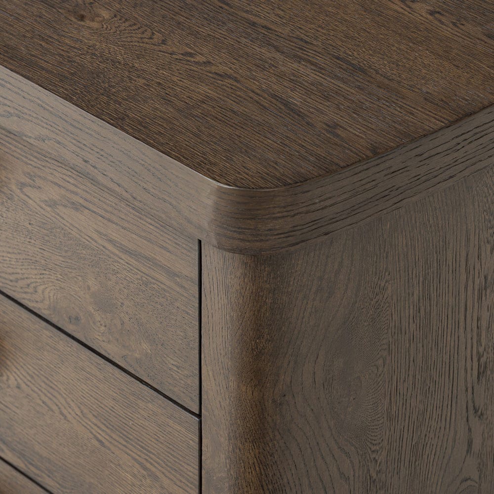 Four Hands - Valen Nightstand - Rustic Brown Oak Veneer - 244509-002 view 7