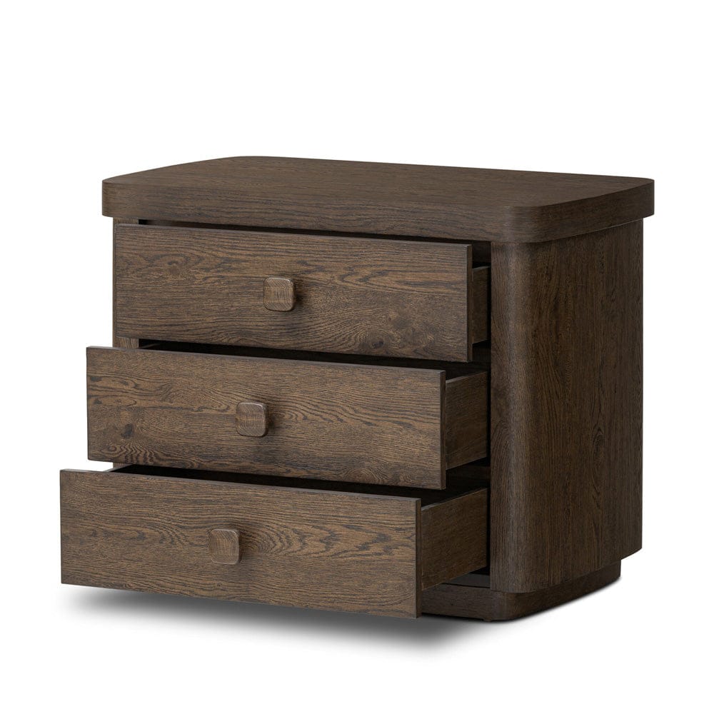 Four Hands - Valen Nightstand - Rustic Brown Oak Veneer - 244509-002 view 9