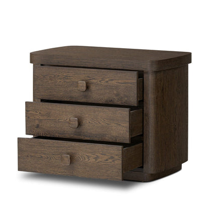 Four Hands - Valen Nightstand - Rustic Brown Oak Veneer - 244509-002 view 9