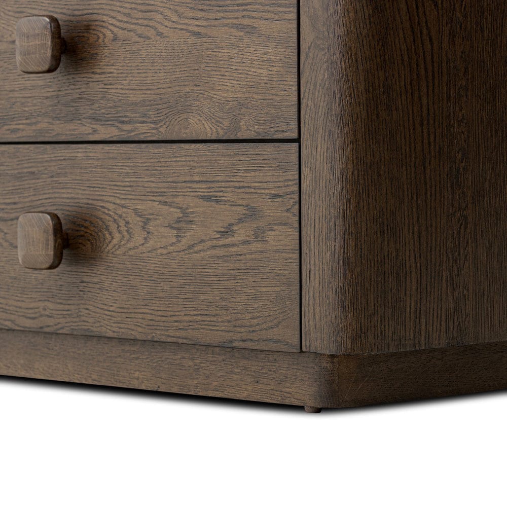 Four Hands - Valen Nightstand - Rustic Brown Oak Veneer - 244509-002 view 12