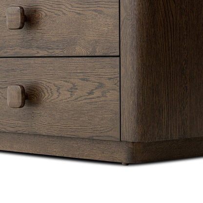 Four Hands - Valen Nightstand - Rustic Brown Oak Veneer - 244509-002 view 12