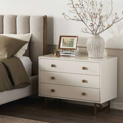 Four Hands - Van Rectangular Nightstand - Matte Alabaster - 233879-001 veiw 4