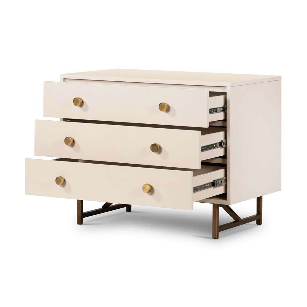 Four Hands - Van Rectangular Nightstand - Matte Alabaster - 233879-001 veiw 5