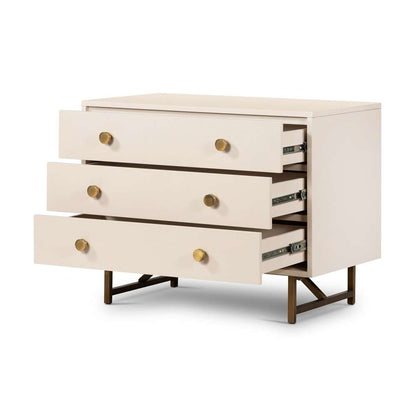 Four Hands - Van Rectangular Nightstand - Matte Alabaster - 233879-001 veiw 5