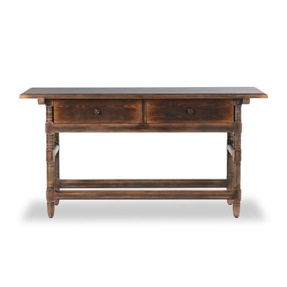 Four Hands - Van Thiel - Colonial Table - Aged Brown - 238733-001 veiw 1