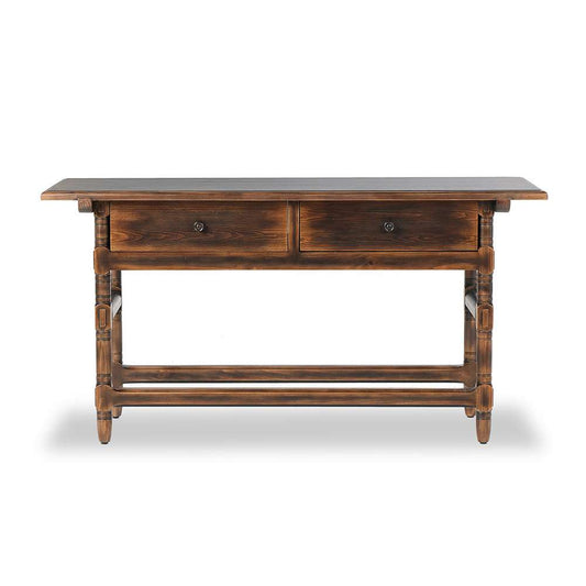 Four Hands - Van Thiel - Colonial Table - Aged Brown - 238733-001 veiw 2