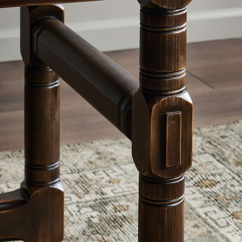 Four Hands - Van Thiel - Colonial Table - Aged Brown - 238733-001 veiw 5