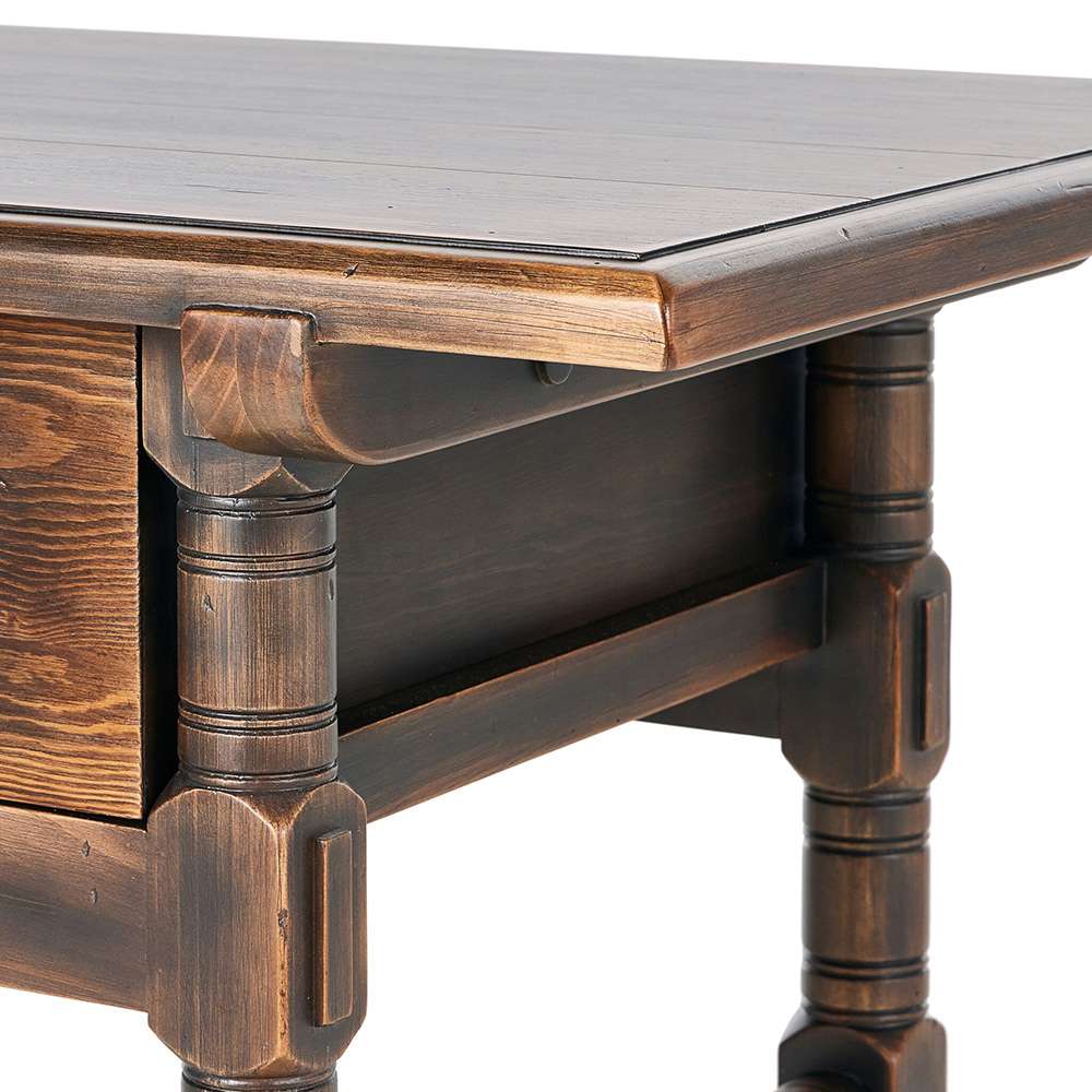 Four Hands - Van Thiel - Colonial Table - Aged Brown - 238733-001 veiw 8