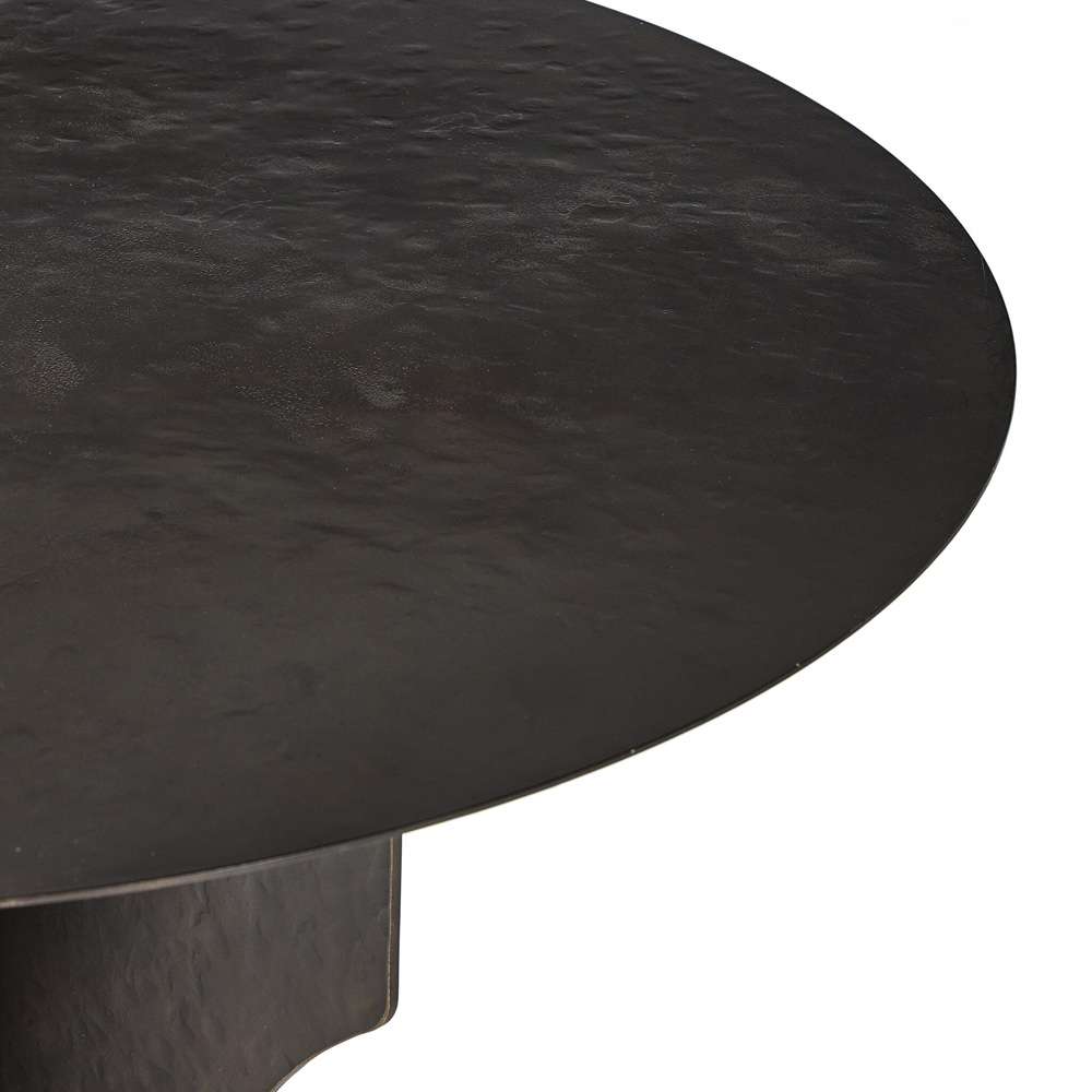 Four Hands - Van Thiel - Round Side Table In Solid Iron - Bronze - 238726-001 veiw 2