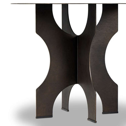 Four Hands - Van Thiel - Round Side Table In Solid Iron - Bronze - 238726-001 veiw 7