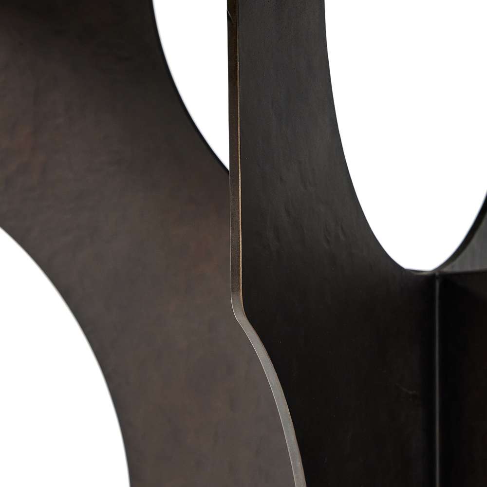 Four Hands - Van Thiel - Round Side Table In Solid Iron - Bronze - 238726-001 veiw 8