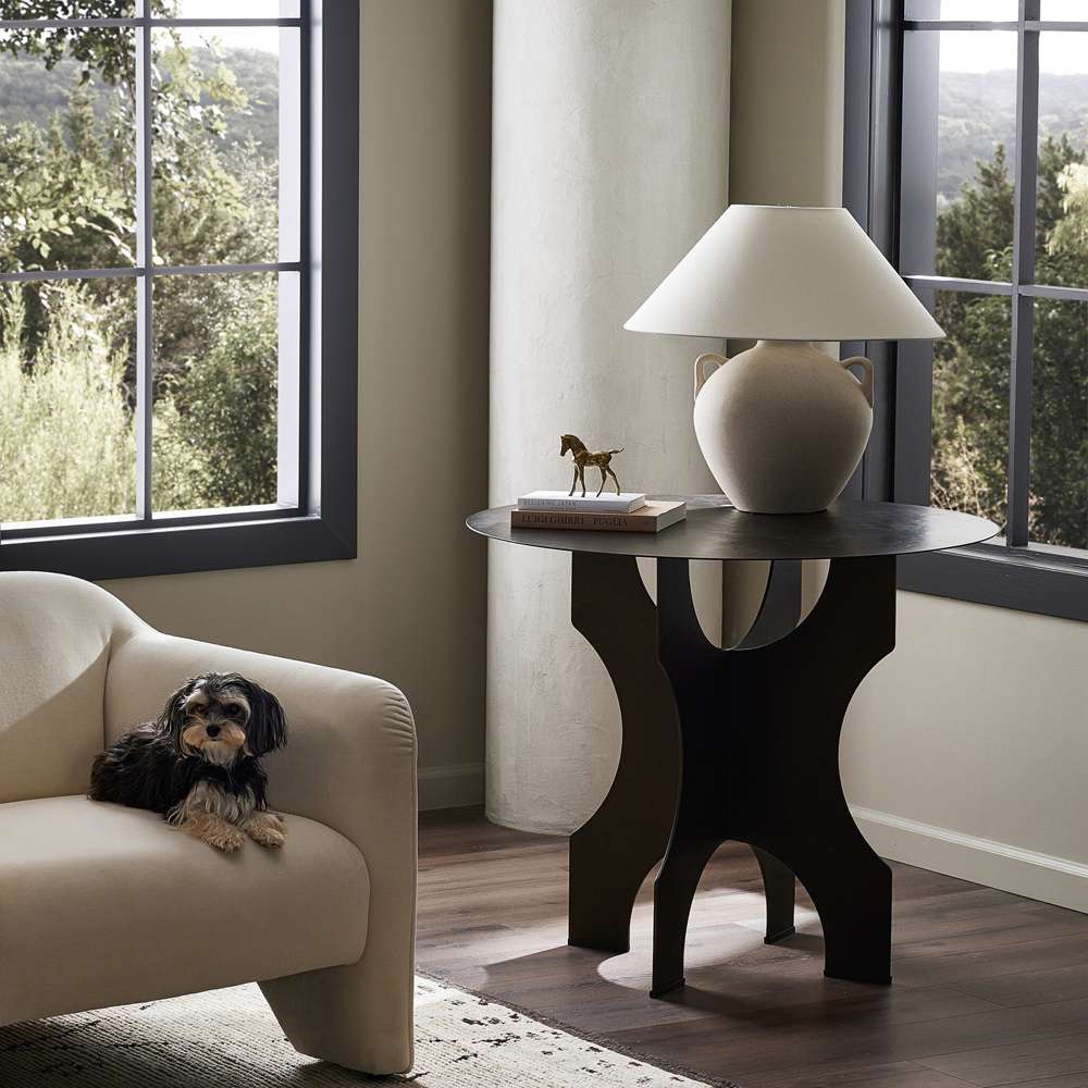 Four Hands - Van Thiel - Round Side Table In Solid Iron - Bronze - 238726-001 veiw 10