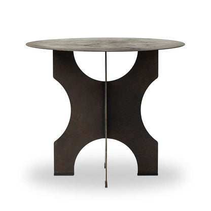 Four Hands - Van Thiel - Round Side Table In Solid Iron - Bronze - 238726-001 veiw 12