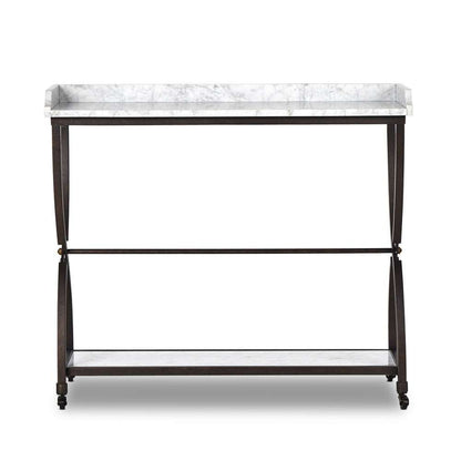 Four Hands - Van Thiel - Six Beers Table - Honed White Marble - 244447-001 veiw 1