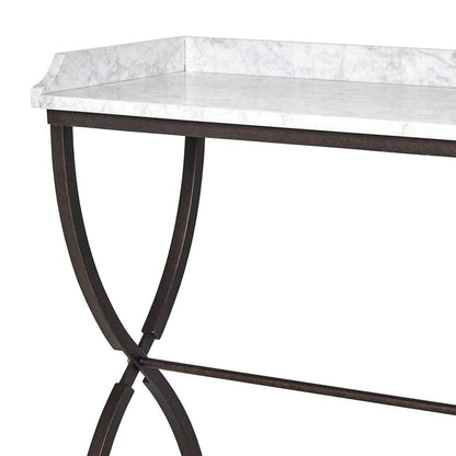 Four Hands - Van Thiel - Six Beers Table - Honed White Marble - 244447-001 veiw 3