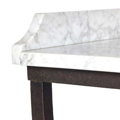 Four Hands - Van Thiel - Six Beers Table - Honed White Marble - 244447-001 veiw 6