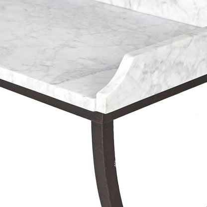 Four Hands - Van Thiel - Six Beers Table - Honed White Marble - 244447-001 veiw 7