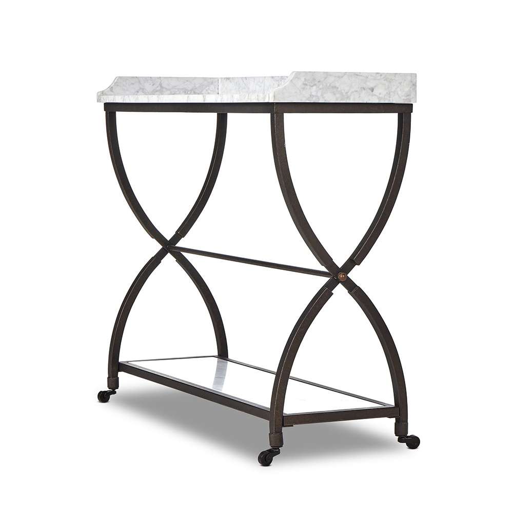 Four Hands - Van Thiel - Six Beers Table - Honed White Marble - 244447-001 veiw 8