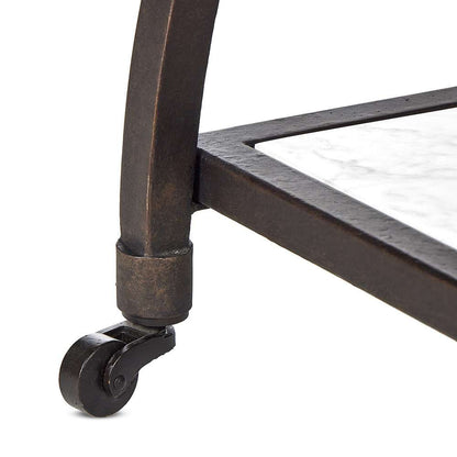 Four Hands - Van Thiel - Six Beers Table - Honed White Marble - 244447-001 veiw 12
