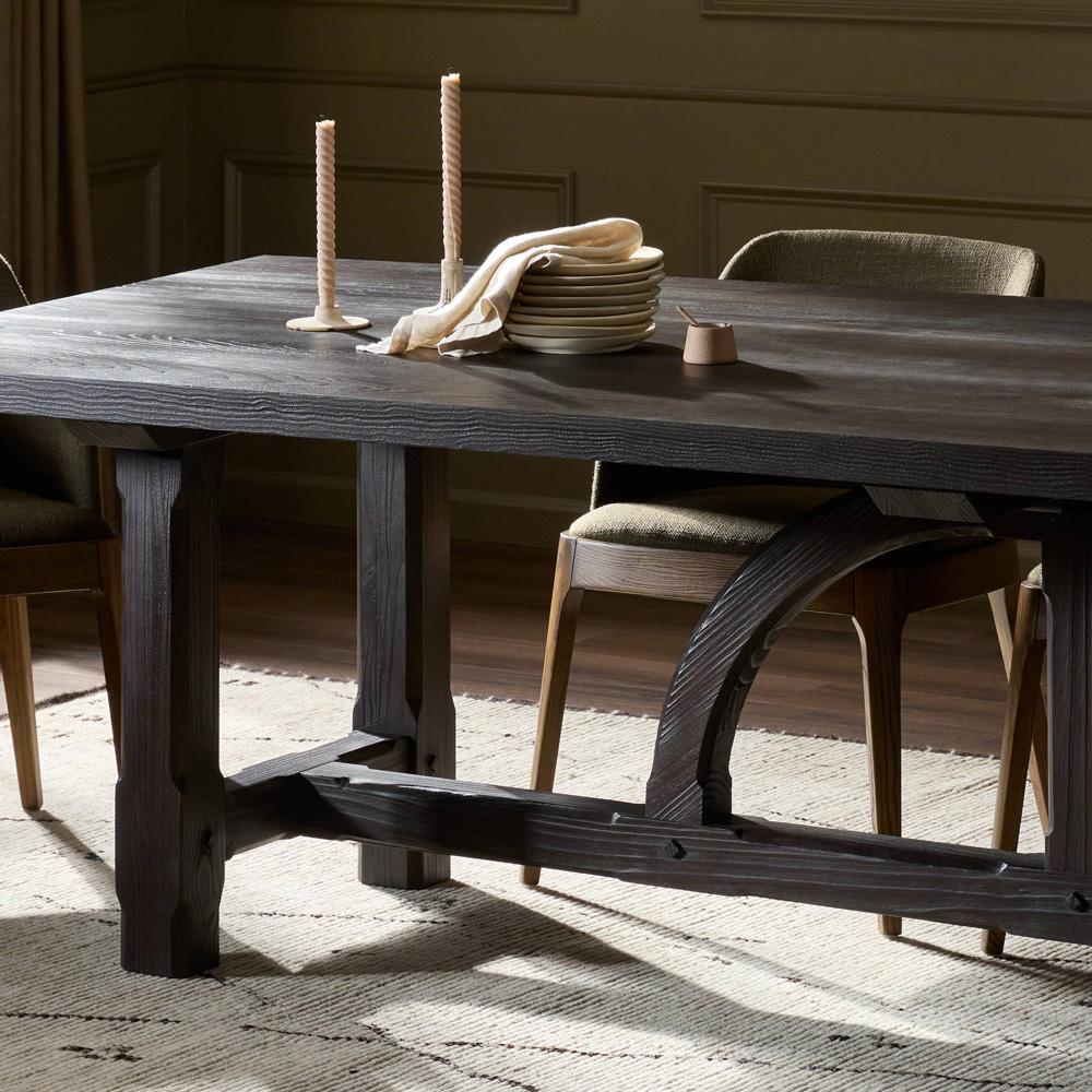 Four Hands - Van Thiel - The Arch Dining Table - Medium Brown Fir - 237660-001 veiw 2