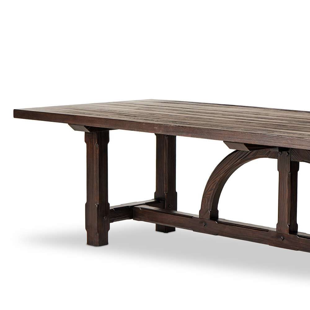 Four Hands - Van Thiel - The Arch Dining Table - Medium Brown Fir - 237660-001 veiw 3
