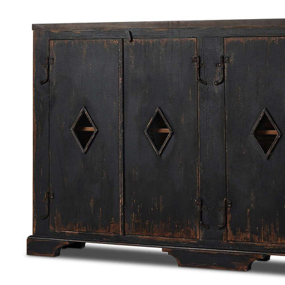 Four Hands - Van Thiel - The Humptulips River Moonshine Cabinet - Black - 242092-001 veiw 3