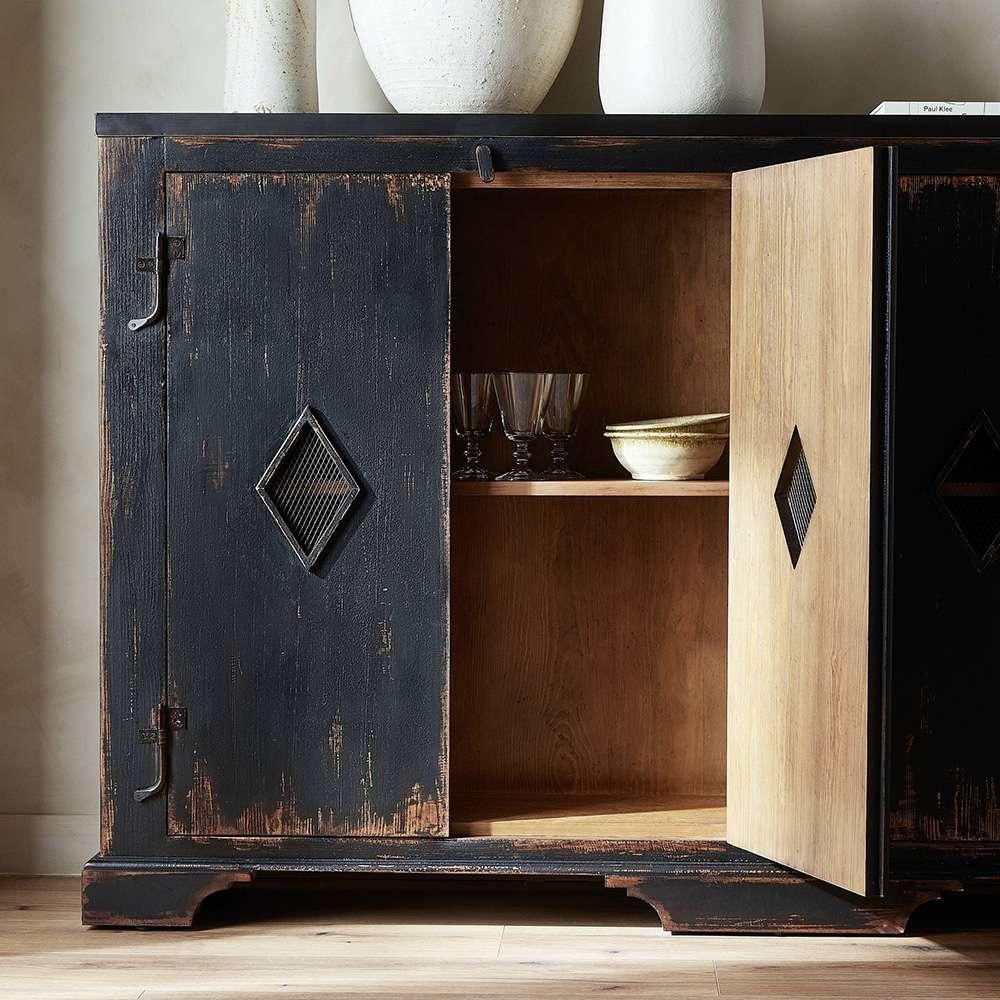 Four Hands - Van Thiel - The Humptulips River Moonshine Cabinet - Black - 242092-001 veiw 4