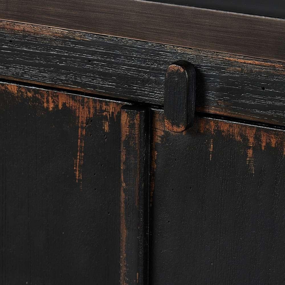 Four Hands - Van Thiel - The Humptulips River Moonshine Cabinet - Black - 242092-001 veiw 6