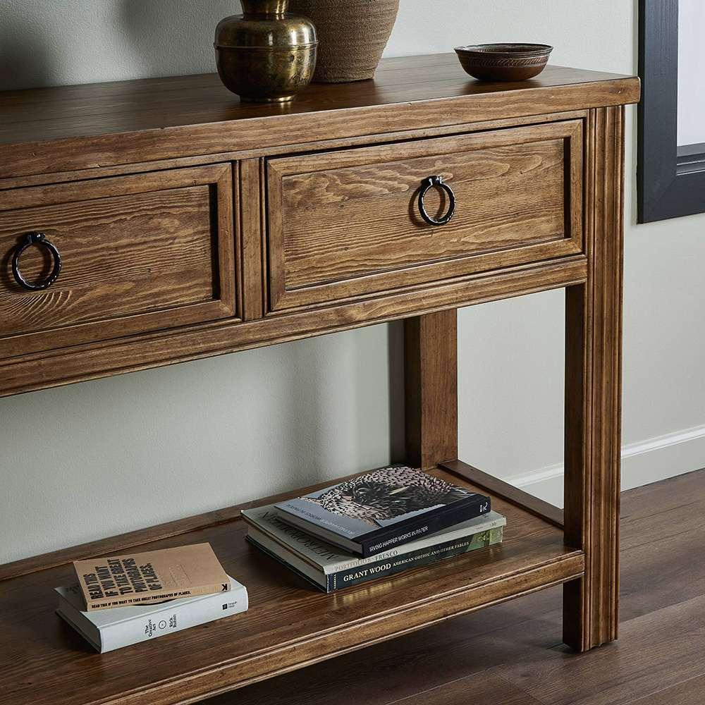 Four Hands - Van Thiel - The Lazy Monsieur Partouche Table - Brown - 238729-002 veiw 4