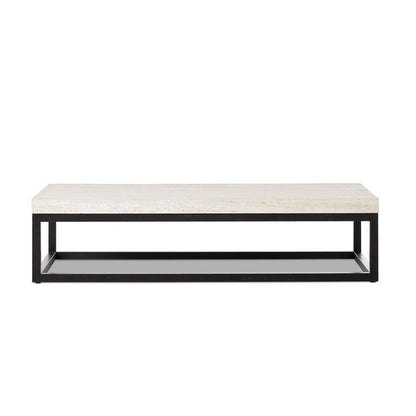 Four Hands - Van Thiel - The Rectangular Coffee Table 67in - Travertine - 238724-001 veiw 1