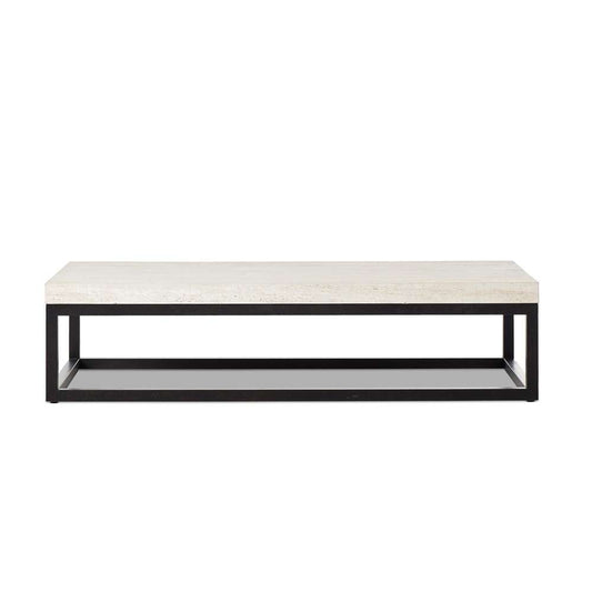 Four Hands - Van Thiel - The Rectangular Coffee Table 67in - Travertine - 238724-001 veiw 1