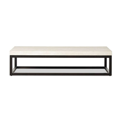 Four Hands - Van Thiel - The Rectangular Coffee Table 67in - Travertine - 238724-001 veiw 2