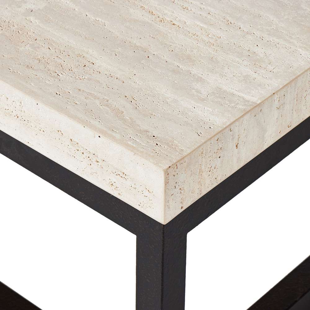 Four Hands - Van Thiel - The Rectangular Coffee Table 67in - Travertine - 238724-001 veiw 5