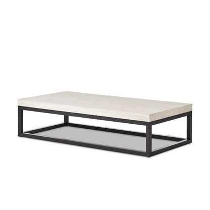 Four Hands - Van Thiel - The Rectangular Coffee Table 67in - Travertine - 238724-001 veiw 11