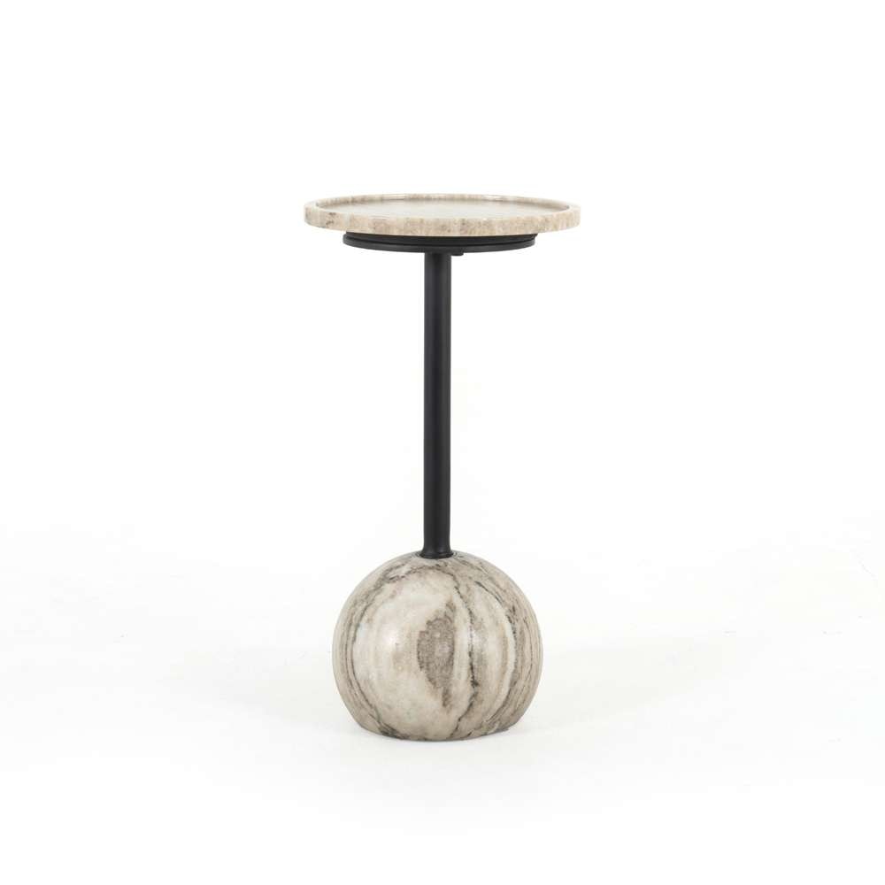 Four Hands - Viola Accent Table - Antique White Marble - 224056-001 veiw 1