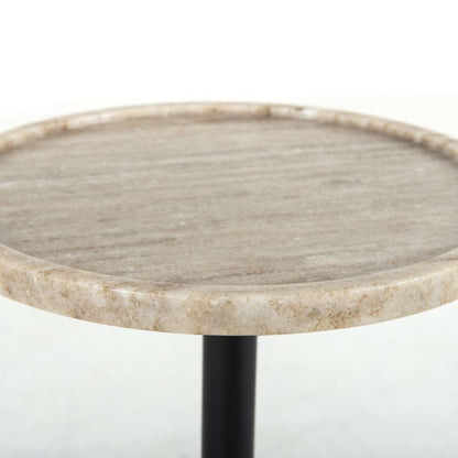 Four Hands - Viola Accent Table - Antique White Marble - 224056-001 veiw 2