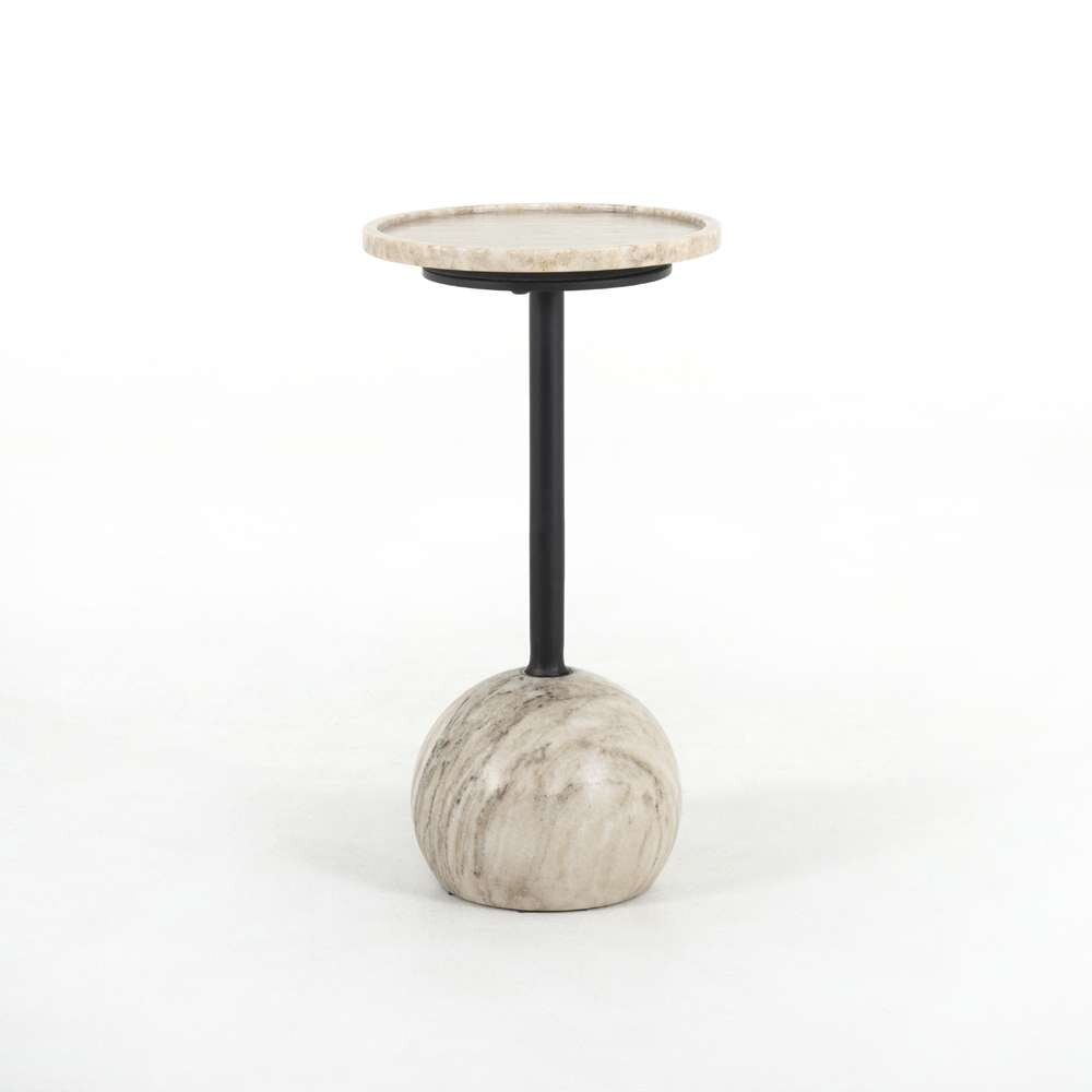 Four Hands - Viola Accent Table - Antique White Marble - 224056-001 veiw 3