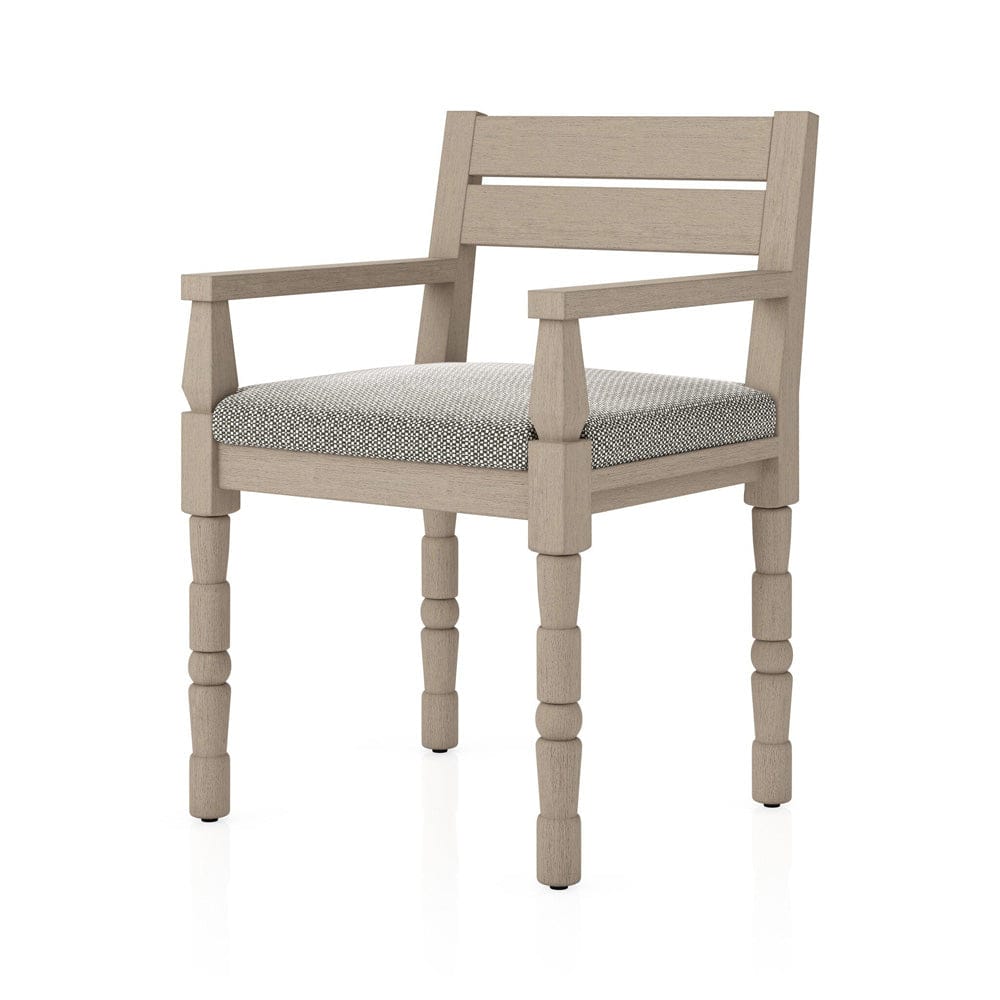 Four Hands - Waller Outdoor Dining Armchair - Faye Ash - 228981-002 view 2