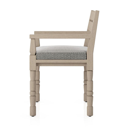 Four Hands - Waller Outdoor Dining Armchair - Faye Ash - 228981-002 view 3