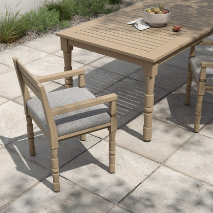 Four Hands - Waller Outdoor Dining Armchair - Faye Ash - 228981-002 view 4